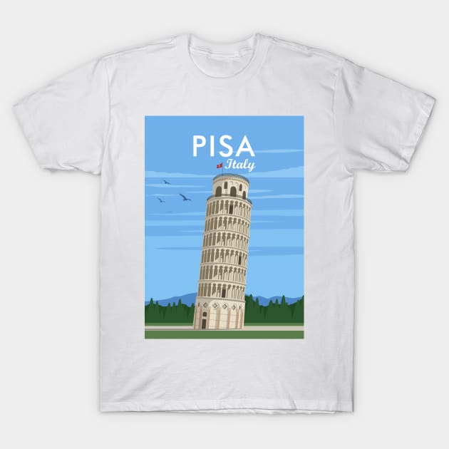 The Leaning Tower of Pisa T-Shirt by creative.z